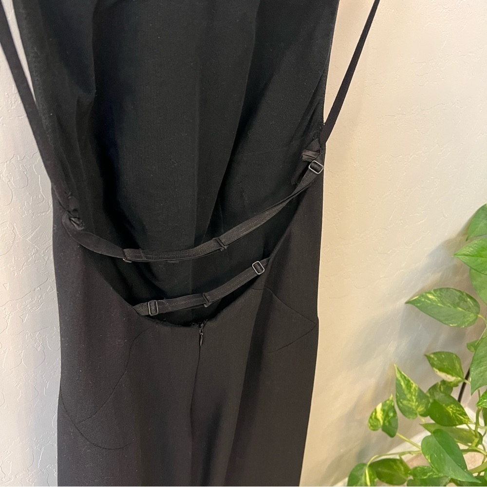 DOLCE&GABBANA 1998 VINTAGE BACKLESS MIDI TWEED DRESS, Black, size IT40/ US4 - Picture 7 of 17